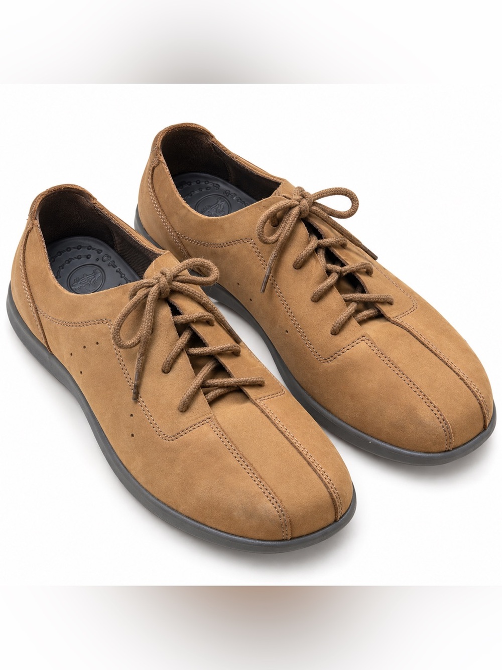 Crocs Venture Men’s Tan Nubuck Lace-Up Casual Shoes Size 11